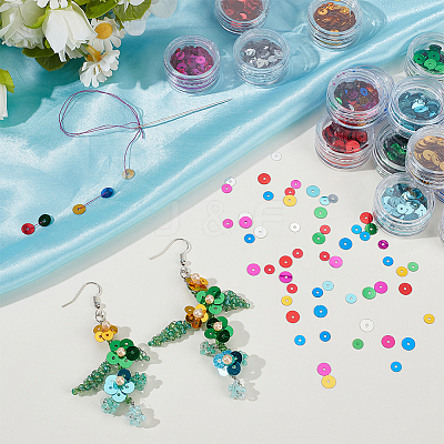Ornament Accessories Plastic Paillette Beads PVC-OC0001-06-1