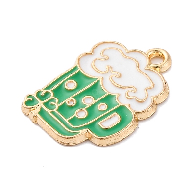 Saint Patrick's Day Alloy Enamel Pendants FIND-M060-24A-G02-1