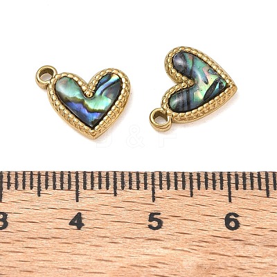 Natural Paua Shell Pendants SA-CBA11D7-24B-G-1