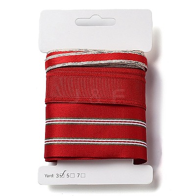 9 Yards 3 Styles Polyester Ribbon SRIB-C002-04A-1