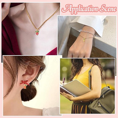10Pcs 5 Styles Brass Charms KK-CJ0001-73-1