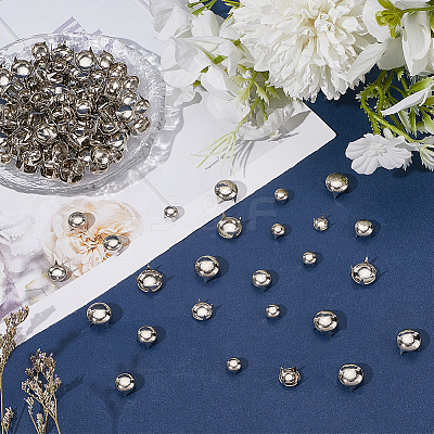 240Pcs 3 Styles Brass Four-Claw Rivets KK-SP0002-45P-1