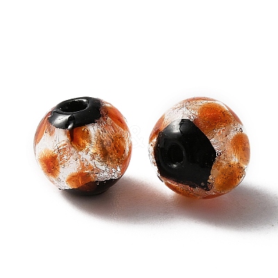 Handmade Lampwork Bead GLAA-WH0033-48G-1