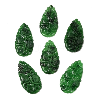 Natural Myanmar Jade Dyed Cabochons G-C283-04-1