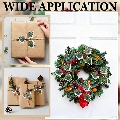 600Pcs Foam Artificial Red Holly Berries Model AJEW-GO0004-35-1