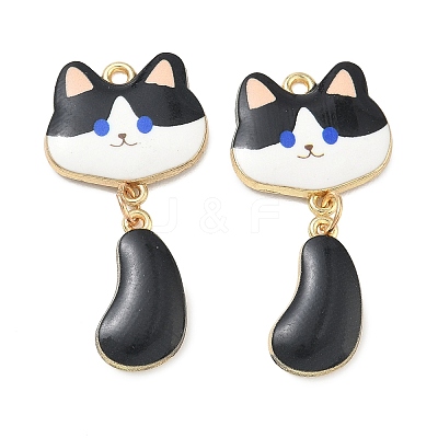 Printed Alloy Pendants ENAM-K076-45G-03-1