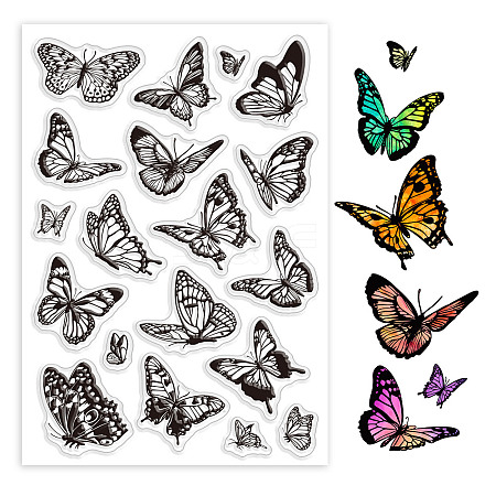 Custom Summer Theme PVC Plastic Clear Stamps DIY-WH0631-0055-1