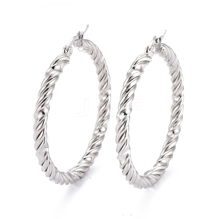 Tarnish Resistant 304 Stainless Steel Hoop Earring EJEW-F257-14P-1