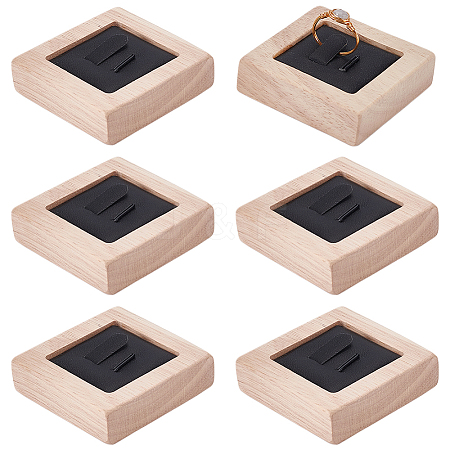 Wooden Couple Ring Displays RDIS-WH0009-030A-1