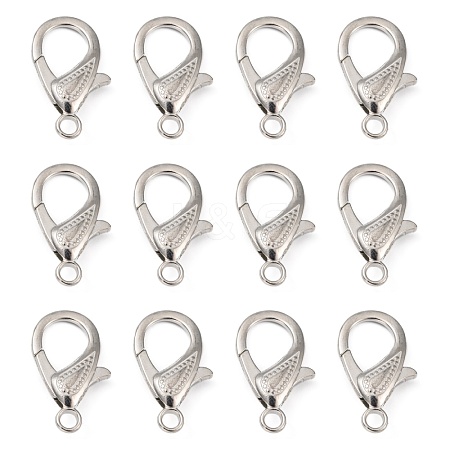Zinc Alloy Lobster Claw Clasps PALLOY-D008-P-1