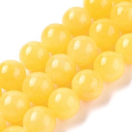 Natural Mashan Jade Beads Strands G-H1626-10MM-06-1