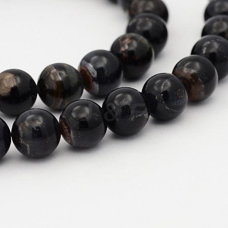 Natural Blue Tiger Eye(Dyed & Heated) Bead Strands LS-G-P070-14-6mm-1