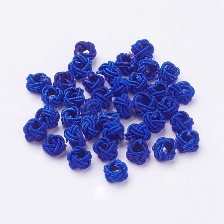 Nylon Cord Woven Beads NWIR-F005-14N-1