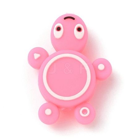 Tortoise Silicone Beads SIL-WH0002-81C-1