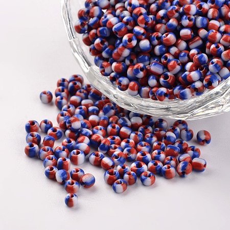 8/0 Opaque Colours Seep Glass Beads SEED-M007-31-1