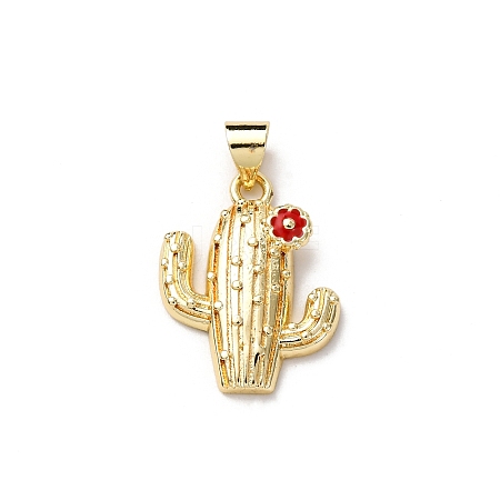 Brass Enamel Pendants FIND-I054-01C-G-1