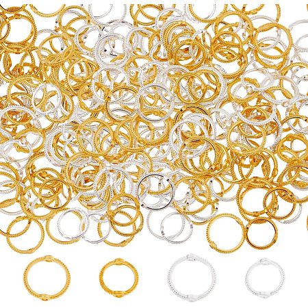 600Pcs 4 Styles Alloy Bead Frames FIND-HS0001-08-1