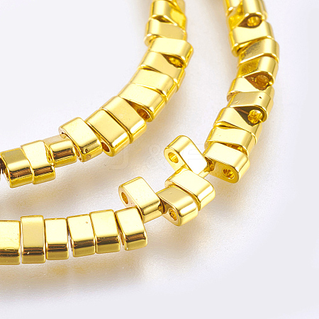 Electroplated Non-magnetic Synthetic Hematite Beads Strands G-E495-11B-02-1