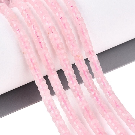 Natural Rose Quartz Beads Strands G-Q606-46A-17-1