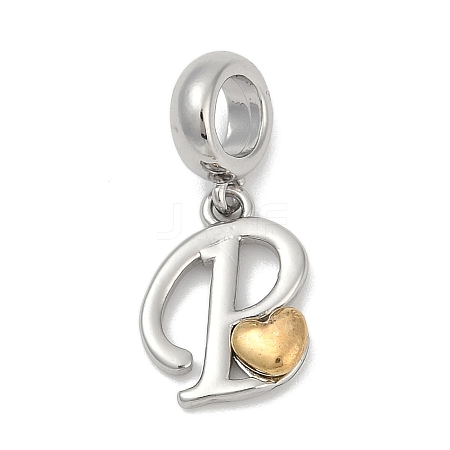 Brass European Dangle Charms LS-KK-Z097-01P-GP-1