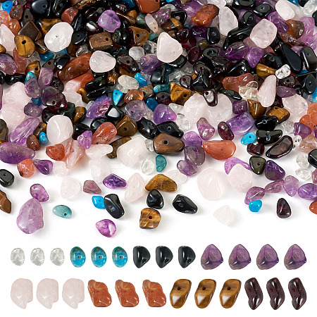 90G 8 Styles Natural Mixed Gemstone Beads G-TA0002-77-1