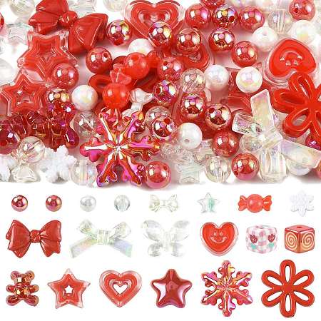 DIY ABS Imitation Pearl Beads & Acrylic Beads Findings Kits DIY-FS0010-28-1