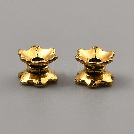 Tibetan Style Alloy Bead Caps FIND-WH0291-09C-AG-1