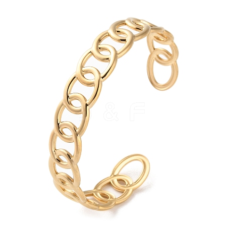 304 Stainless Steel Cuff Bangles for Women BJEW-K263-05G-02-1