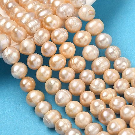 Natural Cultured Freshwater Pearl Beads Strands PEAR-L034-12D-1
