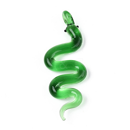 Handmade Lampwork Big Pendants LAMP-N034-18D-1