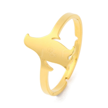 201 Stainless Steel Adjustable Ring for Women RJEW-D082-05C-1