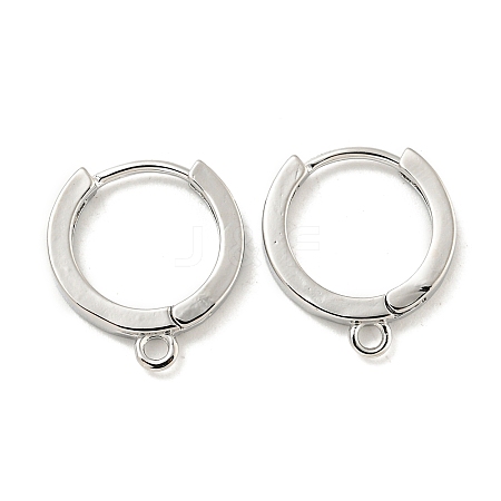 Brass Hoop Earrings EJEW-L211-012B-P-1