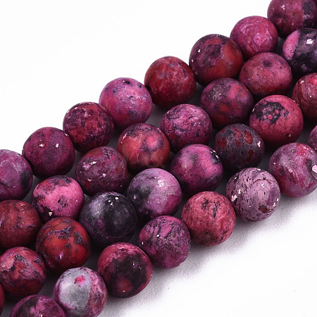 Natural American Turquoise Beads Strands G-S373-005B-4mm-1