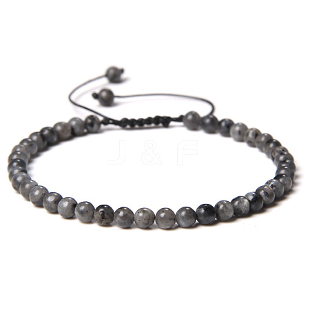 Adjustable women's Labradorite Beaded bracelet CN3407-34-1