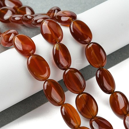 Natural Carnelian(Dyed & Heated) Beads Strands G-K365-B01-01-1