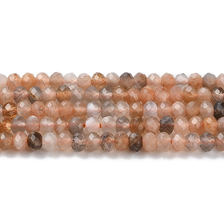 Natural Multi-Moonstone Beads Strands G-G003-A05-01-1