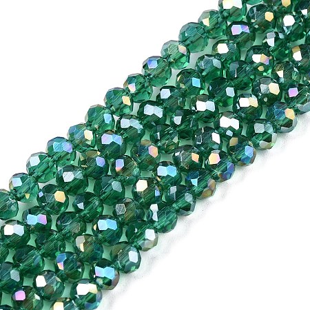 Electroplate Glass Beads Strands LS-EGLA-A044-T4mm-B18-1