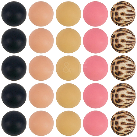 Round Silicone Focal Beads SIL-SP0001-16A-1