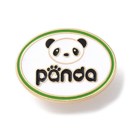 Cartoon Panda Enamel Pins JEWB-G033-01C-1