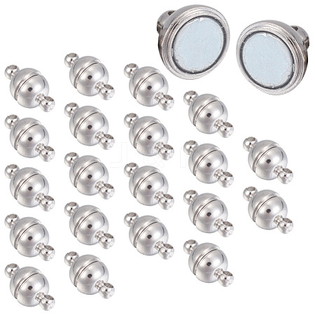 Brass Magnetic Clasps with Loops KK-YW0001-17B-A-1