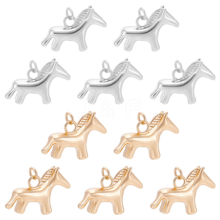 10Pcs 2 Colors Alloy Pendants FIND-BC0019-49A-1