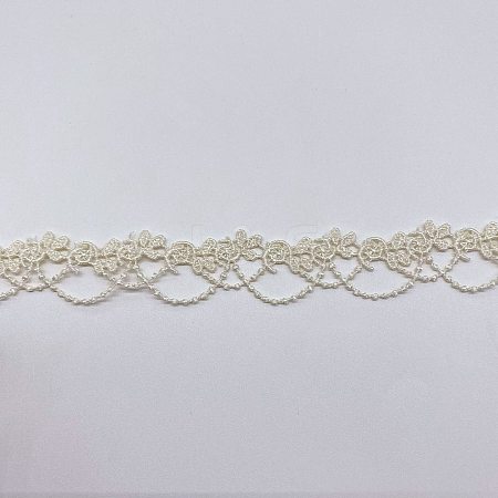 Polyester Lace Trims SENE-PW0017-04G-1