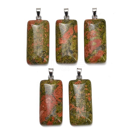 Natural Unakite Pendants GG-CBAA0EE-01P-06-1