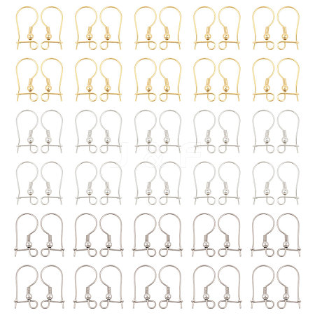 60Pcs 6 Styles 316 Surgical Stainless Steel Earring Findings STAS-CA0002-20-1