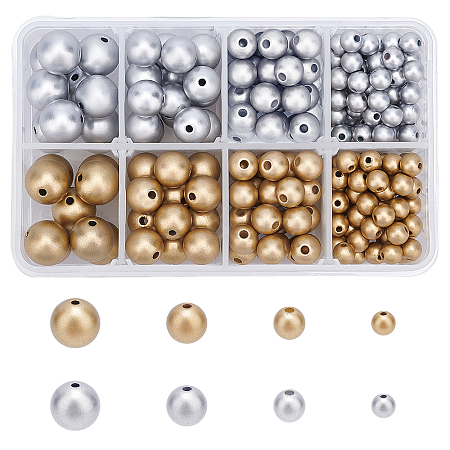 Matte Style Spray Painted Acrylic Beads ACRP-AR0001-04-1