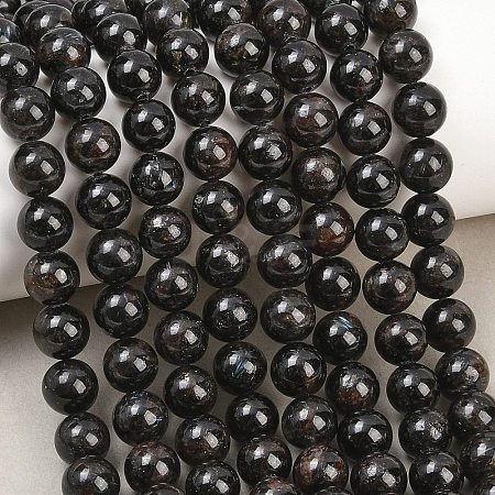 Natural Glaucophane Beads Strands G-F836-A01-8mm-1