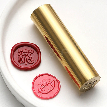 Double-Sided Engraving Wax Seal Brass Stamp AJEW-C031-02E-1