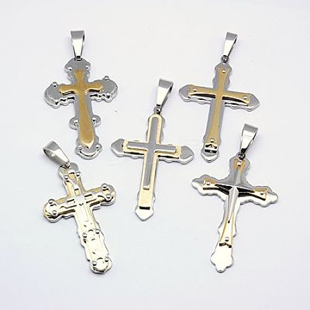 304 Stainless Steel Big Pendants STAS-I002-M01-1