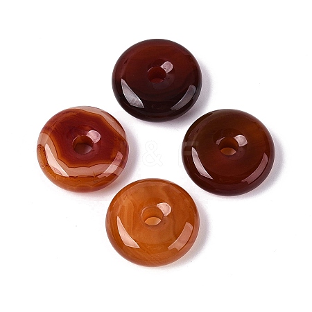 Natural Red Agate Pendants G-Q601-30B-01-1