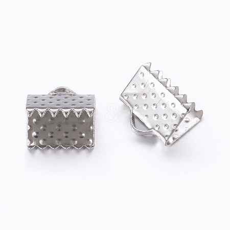 Iron Ribbon Crimp Ends E004Y-01-NF-1